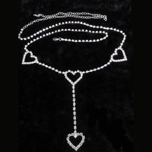 Load image into Gallery viewer, Heartbreaker Rhinestone Belly Chain
