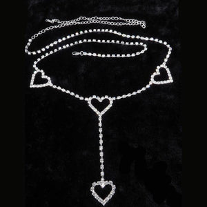 Heartbreaker Rhinestone Belly Chain