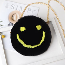 Load image into Gallery viewer, Smiley Boi fuzzy purse
